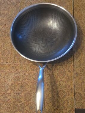 Joydeem Stainless Steel Hibred Frying Pan with Non Stick Surface 12" in Diamete